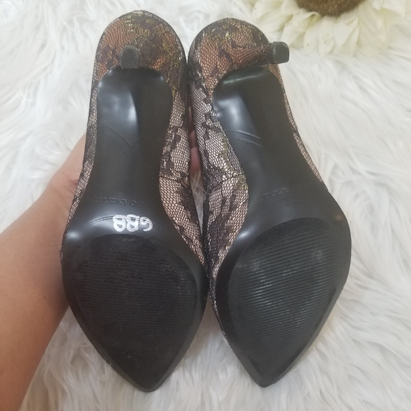 Elegant Women's Lace-Covered Shoes by Enzo Angiolini Size 9.5M - Picture 15 of 17